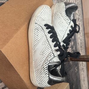 Zadig & Voltaire White and Silver Sneakers